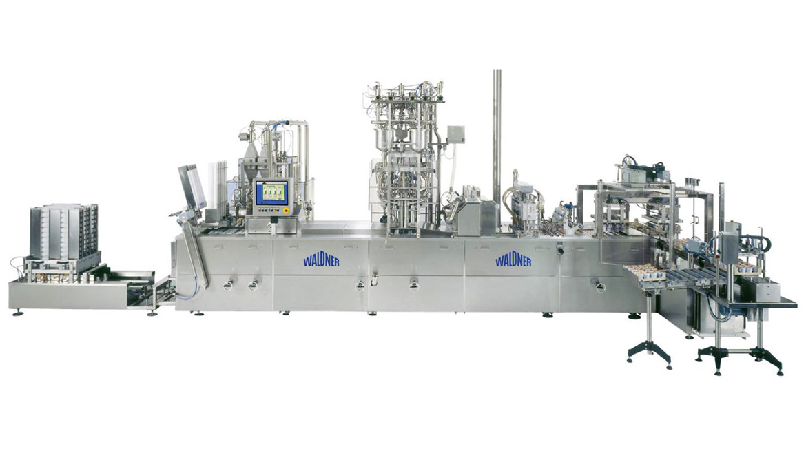 Waldner North America ESL yogurt machine against a white background